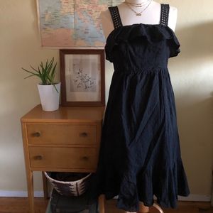 J. Crew Ruffle Eyelet Dress